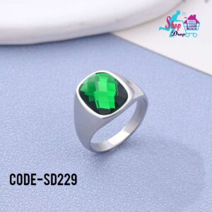 অরজিনাল পান্না পাথর হাতের আংটি( CODE:SD229)