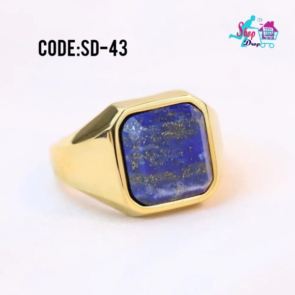 অরজিনাল নীলা পাথর হাতের আংটি (Code:SD243)