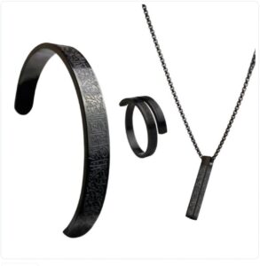 Ayatul Kursi bar necklace And Bracelet  Combo
