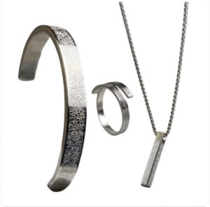 Ayatul Kursi bar necklace And Bracelet  Combo