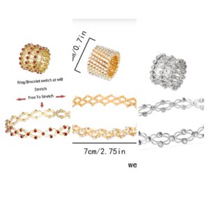 2 In 1 Magic Retractable Ring Bracelet (3pc-Combo)