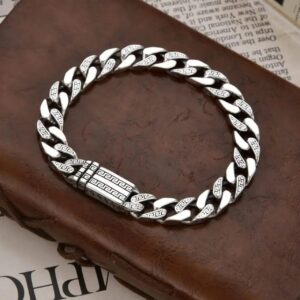 9mm Retro Sterling Silver Bracelet