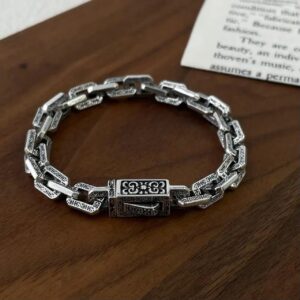 Antique Design Massive Stainless Steel Bracelet