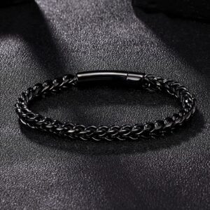 Vintage Style chain Link Bracelet Black color