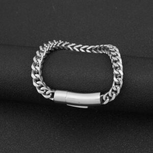 Vintage Style chain Link Bracelet Silver color