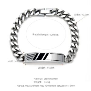 Men's Stainless Steel Curb Link Bracelet