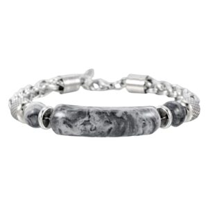 Retro Stainless Steel Different Onyx Bracelet